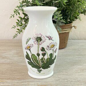 New Portmeirion Vase The Botanic Garden Bellis Perennis Daisy Floral 5.5"